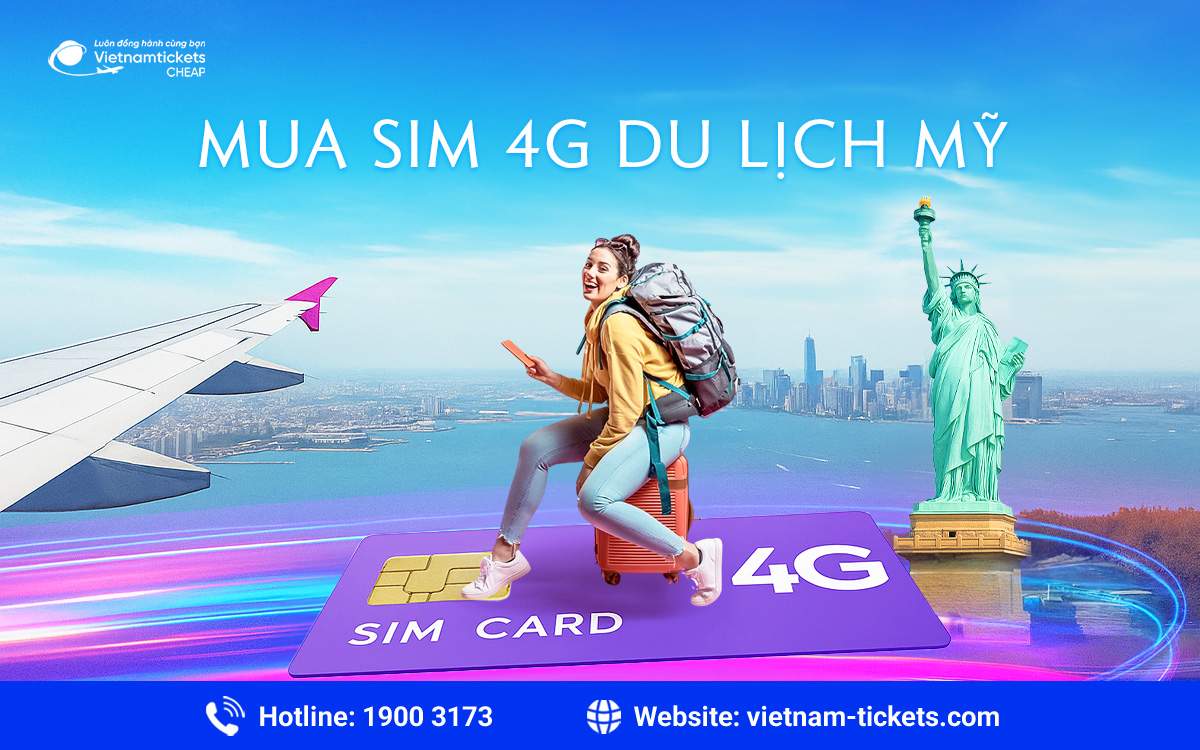 Mua sim 4G du lịch Mỹ