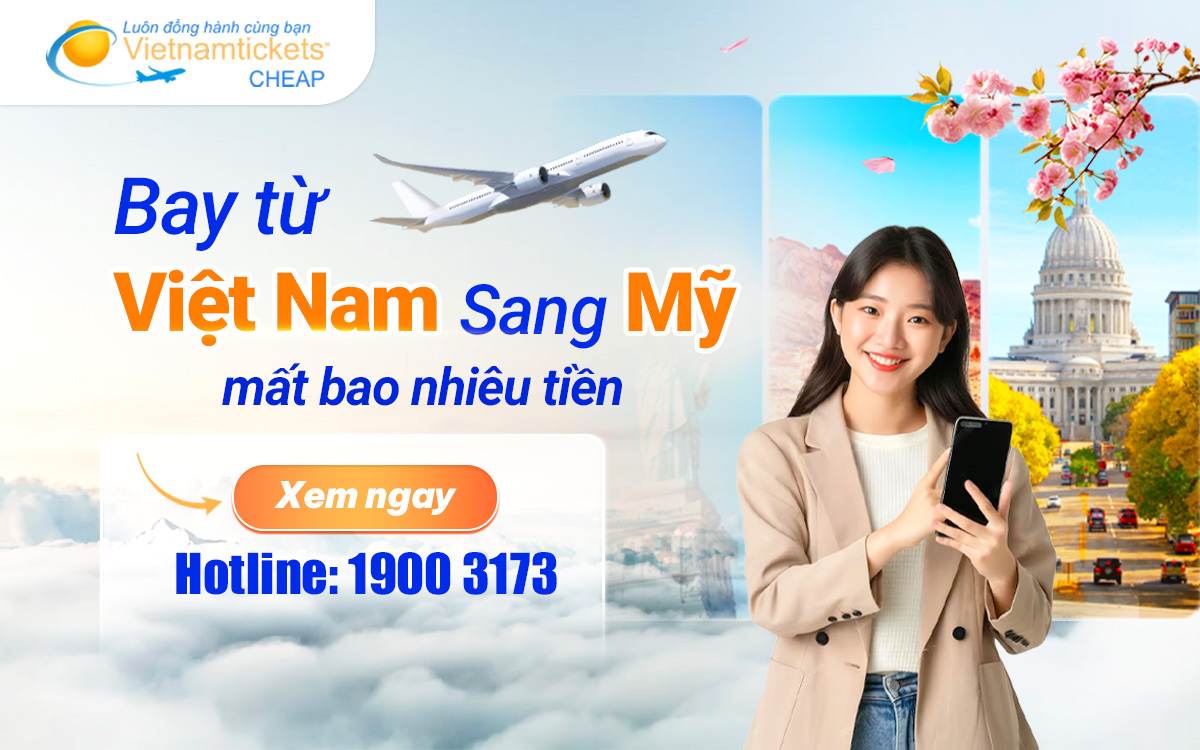 Bay từ Việt Nam sang Mỹ mất bao nhiêu tiền