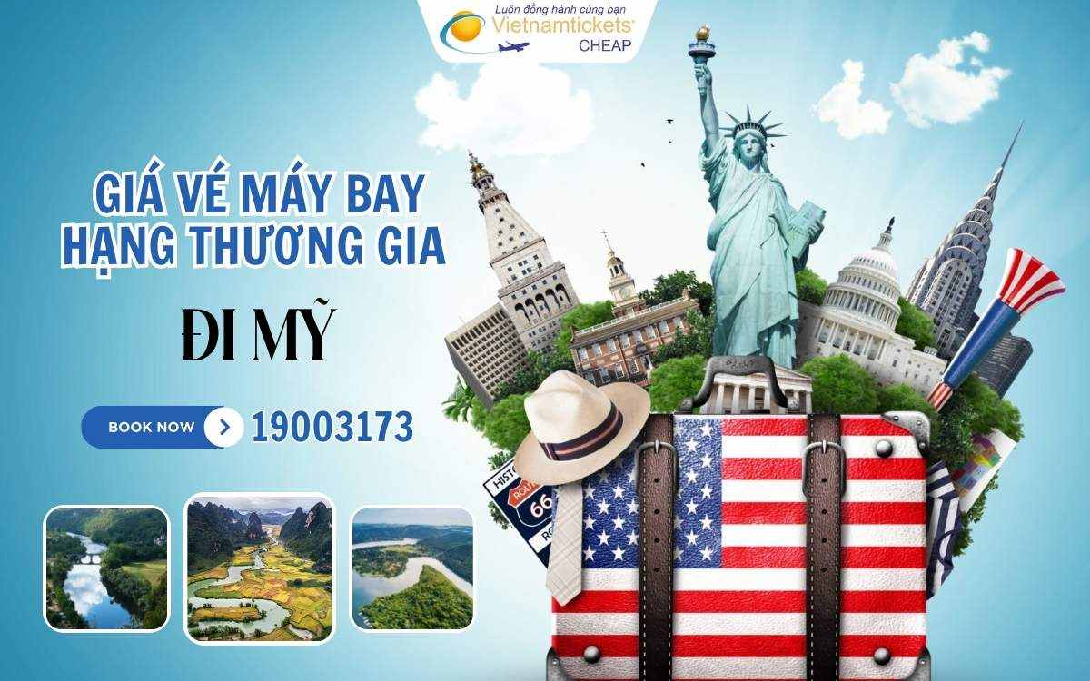 Giá vé máy bay đi mỹ hạng thương gia