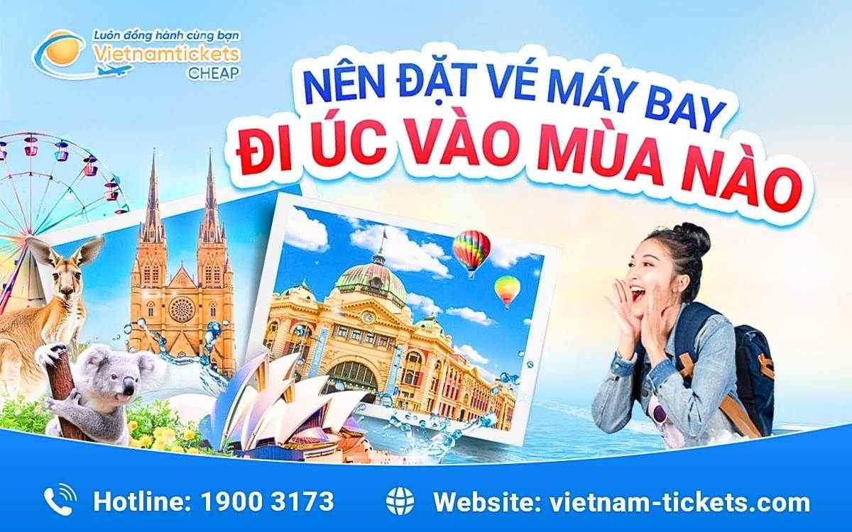 Nên đặt vé máy bay đi Úc vào mùa nào?