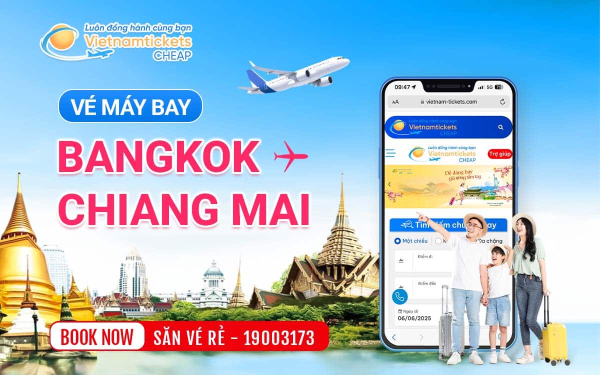 Vé máy bay Bangkok Chiang Mai