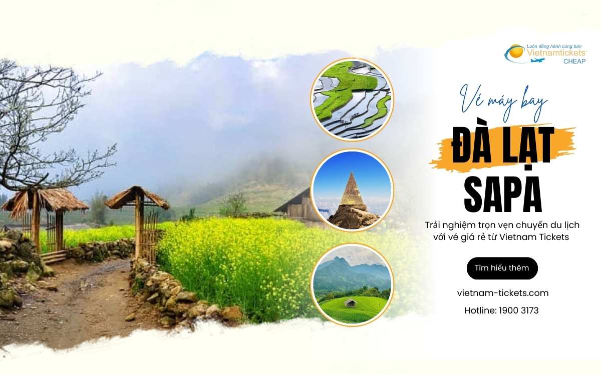 Vé máy bay Đà Lạt đi Sapa