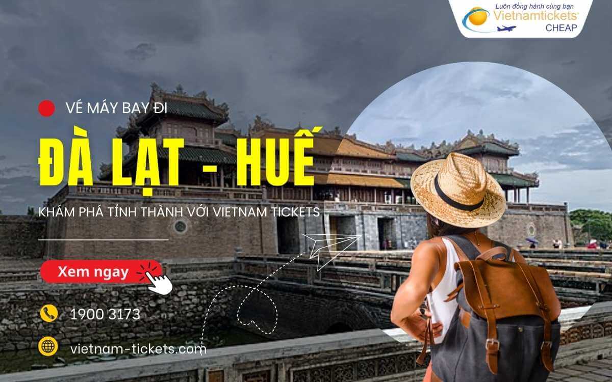 vé máy bay Đà Lạt Huế