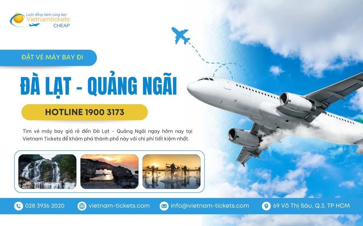 Vé máy bay Đà Lạt Quảng Ngãi