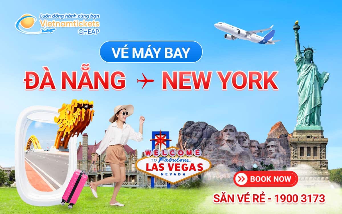 vé máy bay Đà Nẵng đi New York