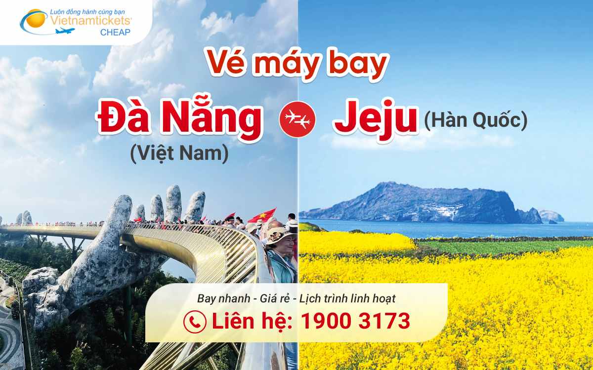Vé máy bay Đà Nẵng Jeju