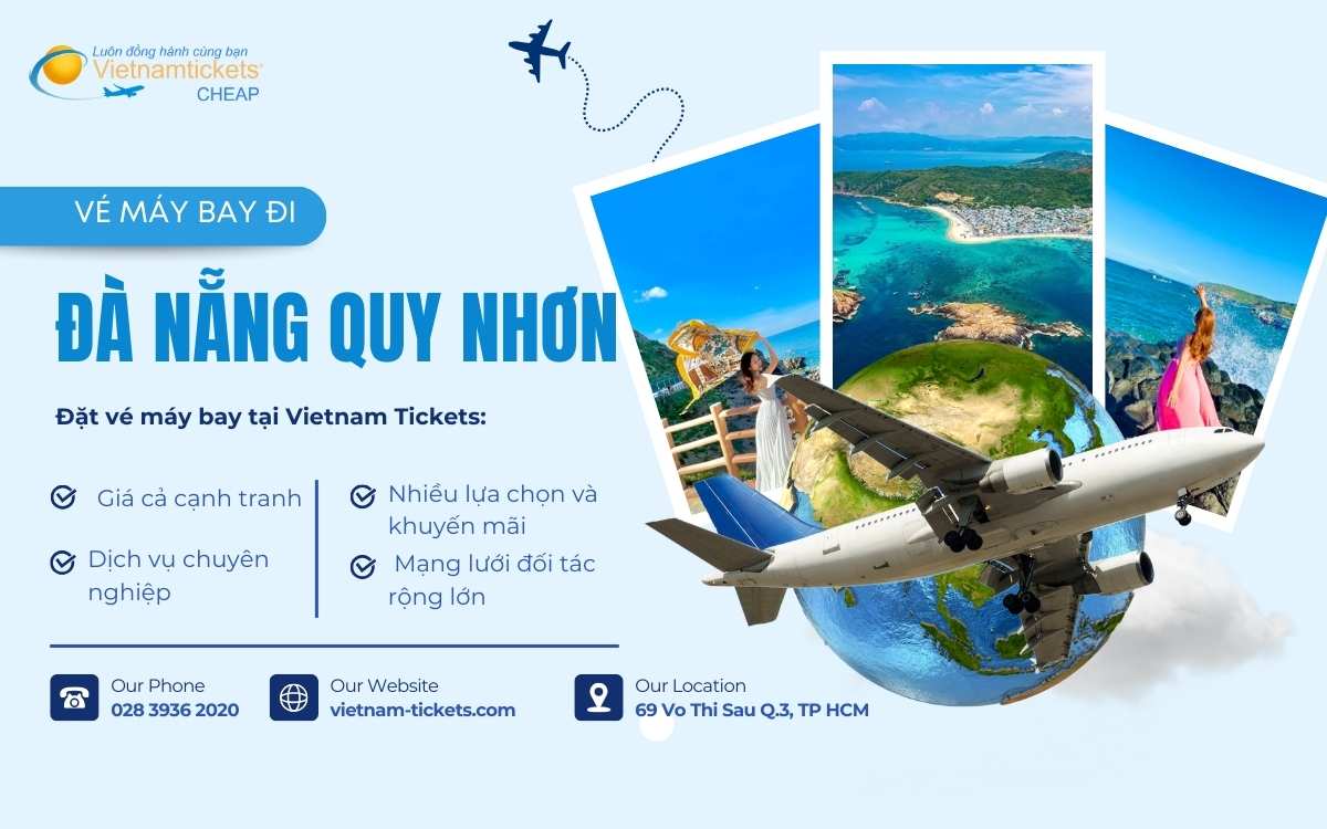 Vé máy bay Đà Nẵng Quy Nhơn