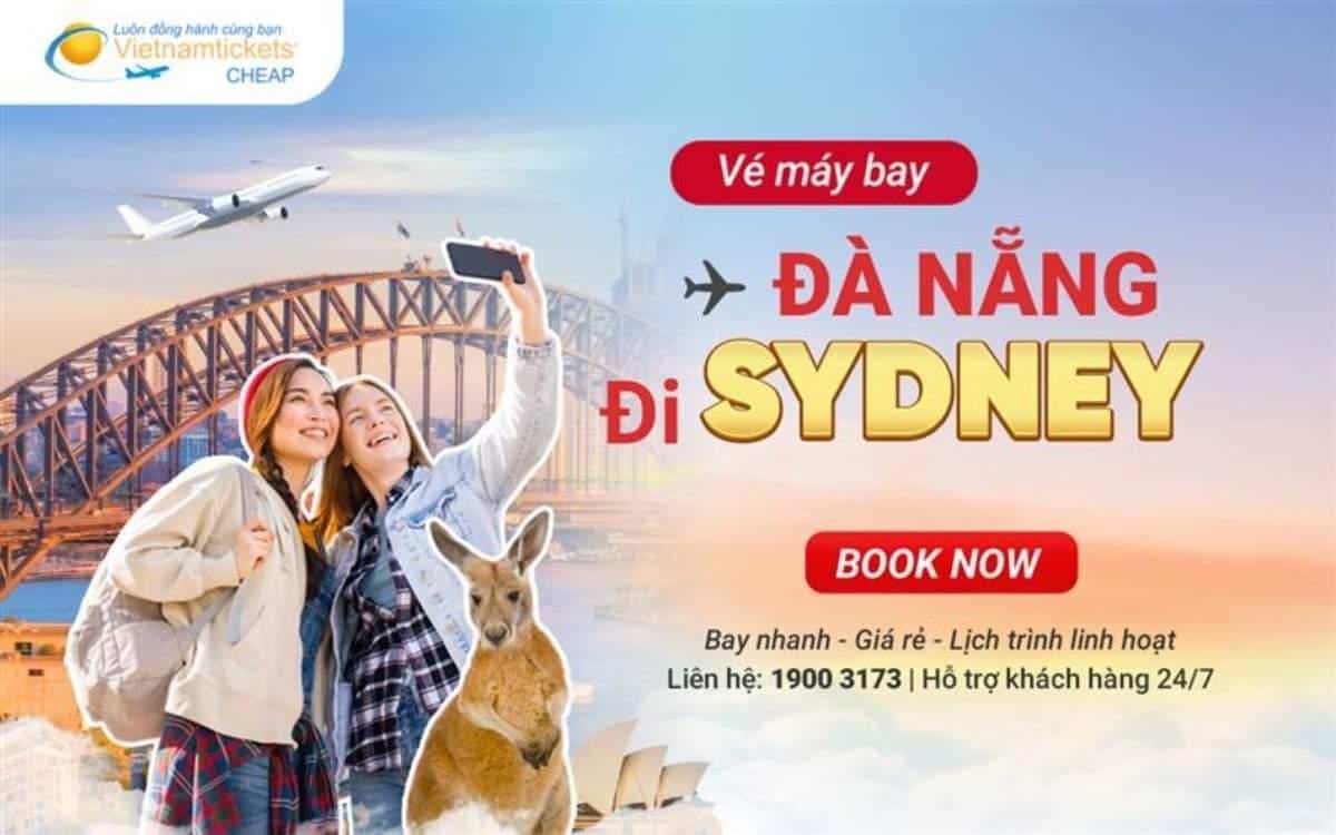 Vé máy bay Đà Nẵng Sydney