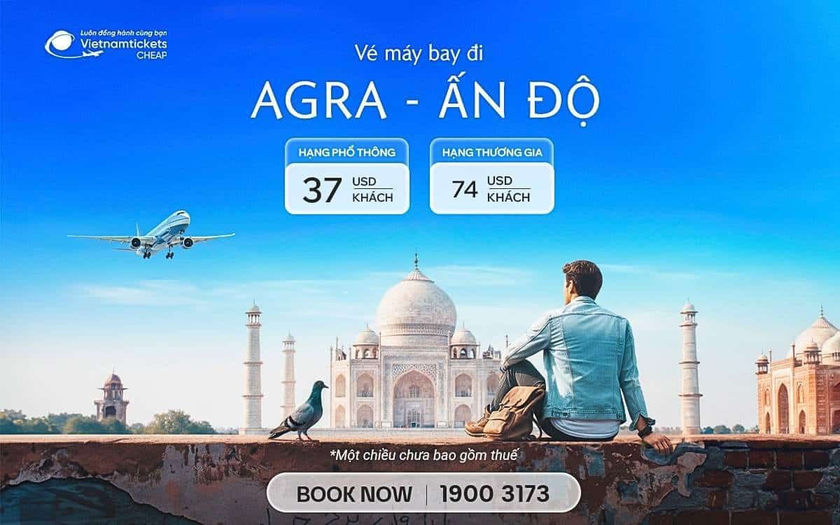 ve may bay di agra
