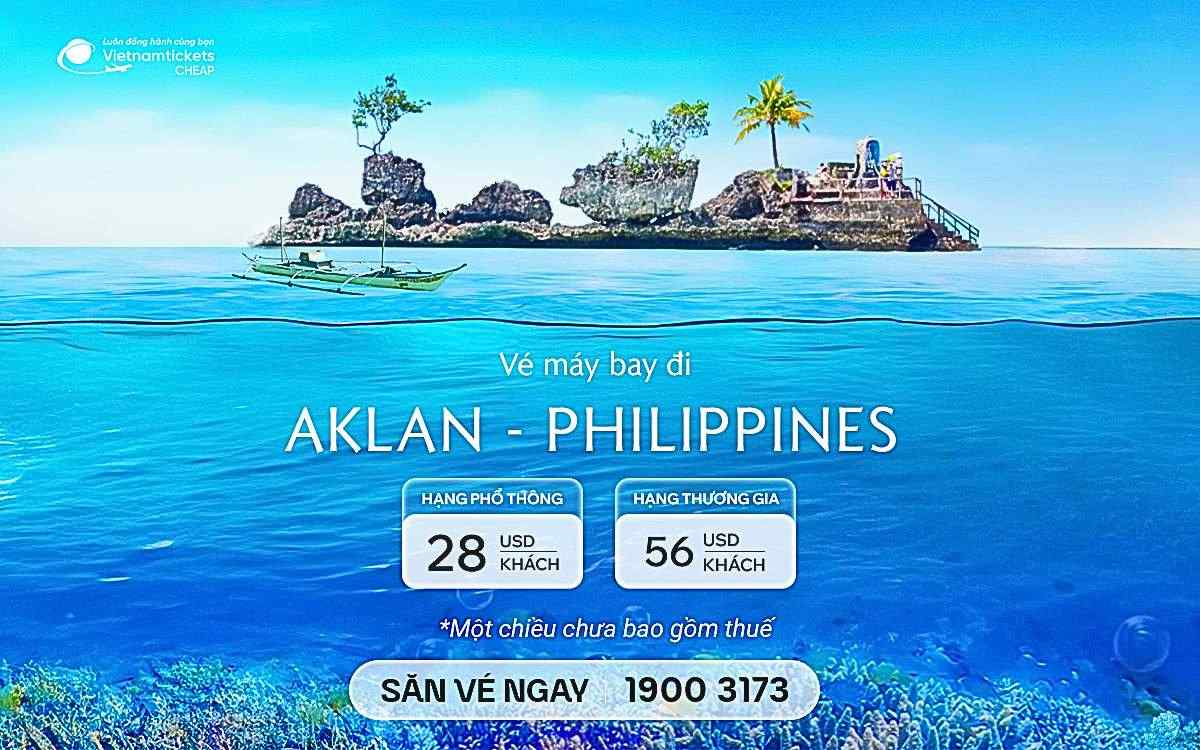 Vé máy bay đi Aklan ve may bay di aklan