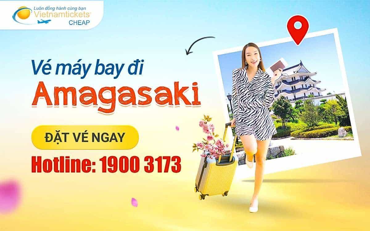 vé máy bay đi Amagasaki