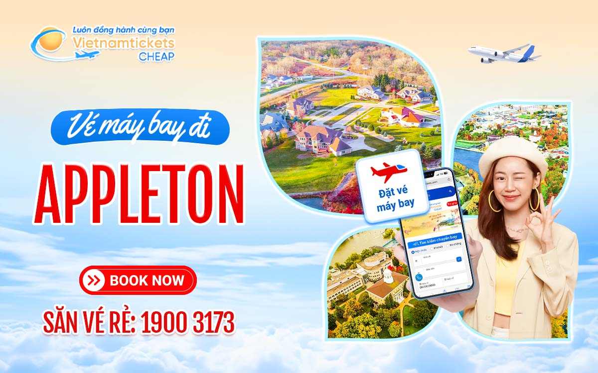 ve may bay di appleton