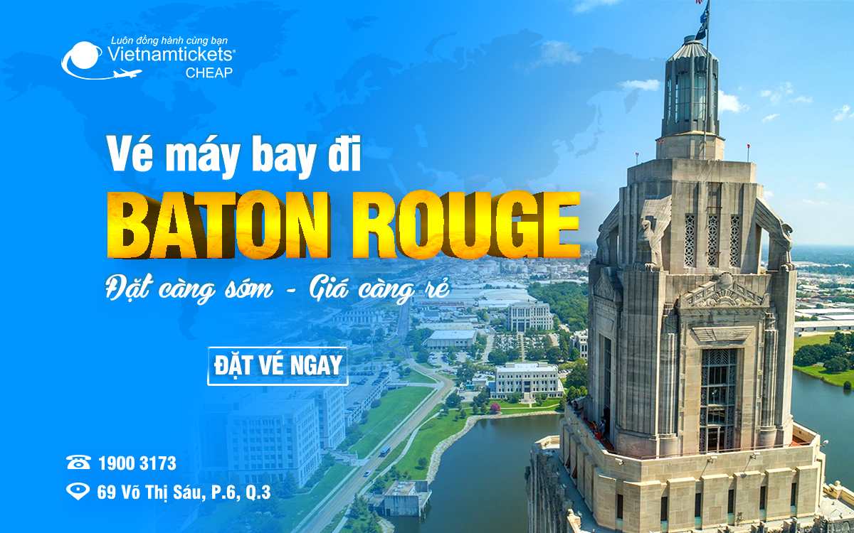 Vé máy bay đi Baton Rouge