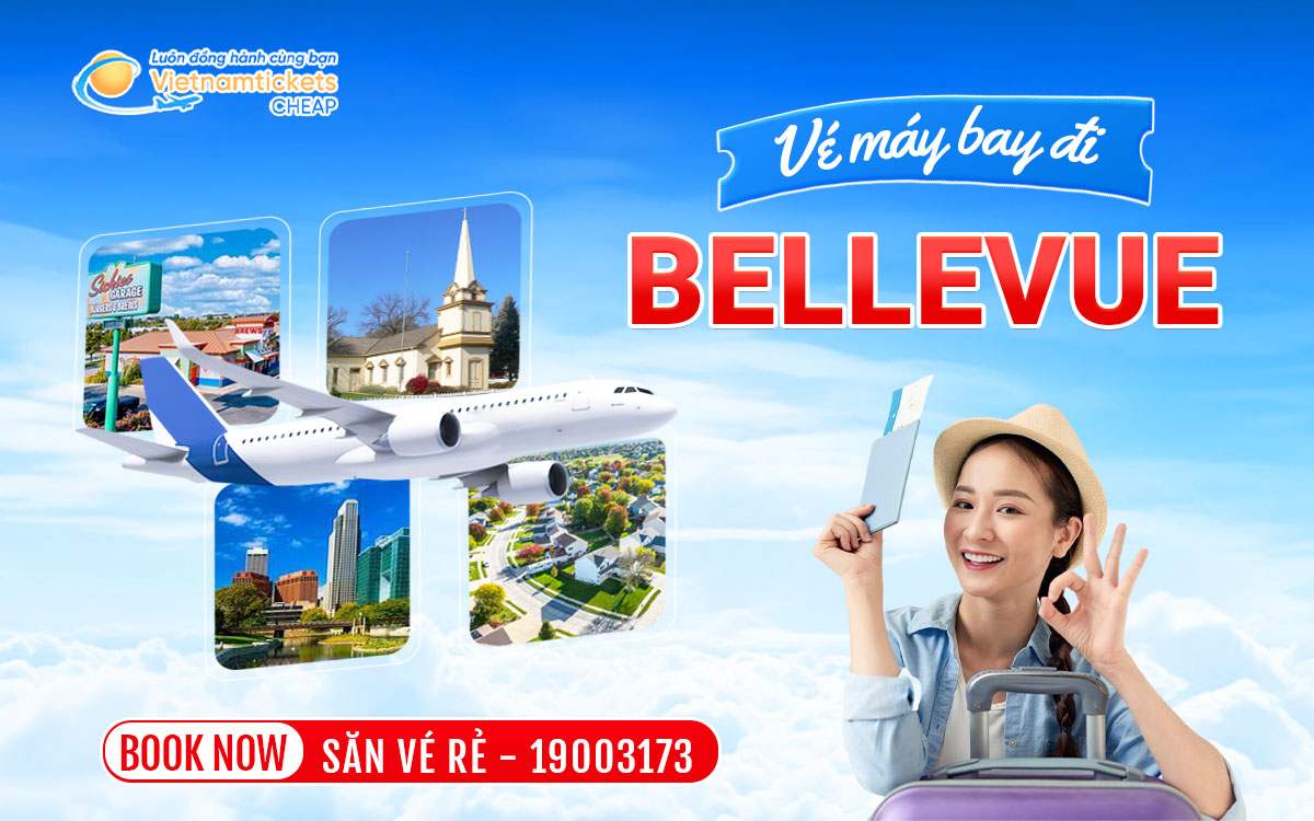 ve may bay di bellevue nebraska