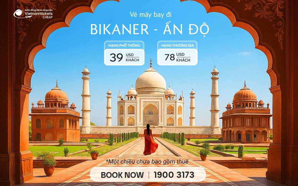ve may bay di bikaner