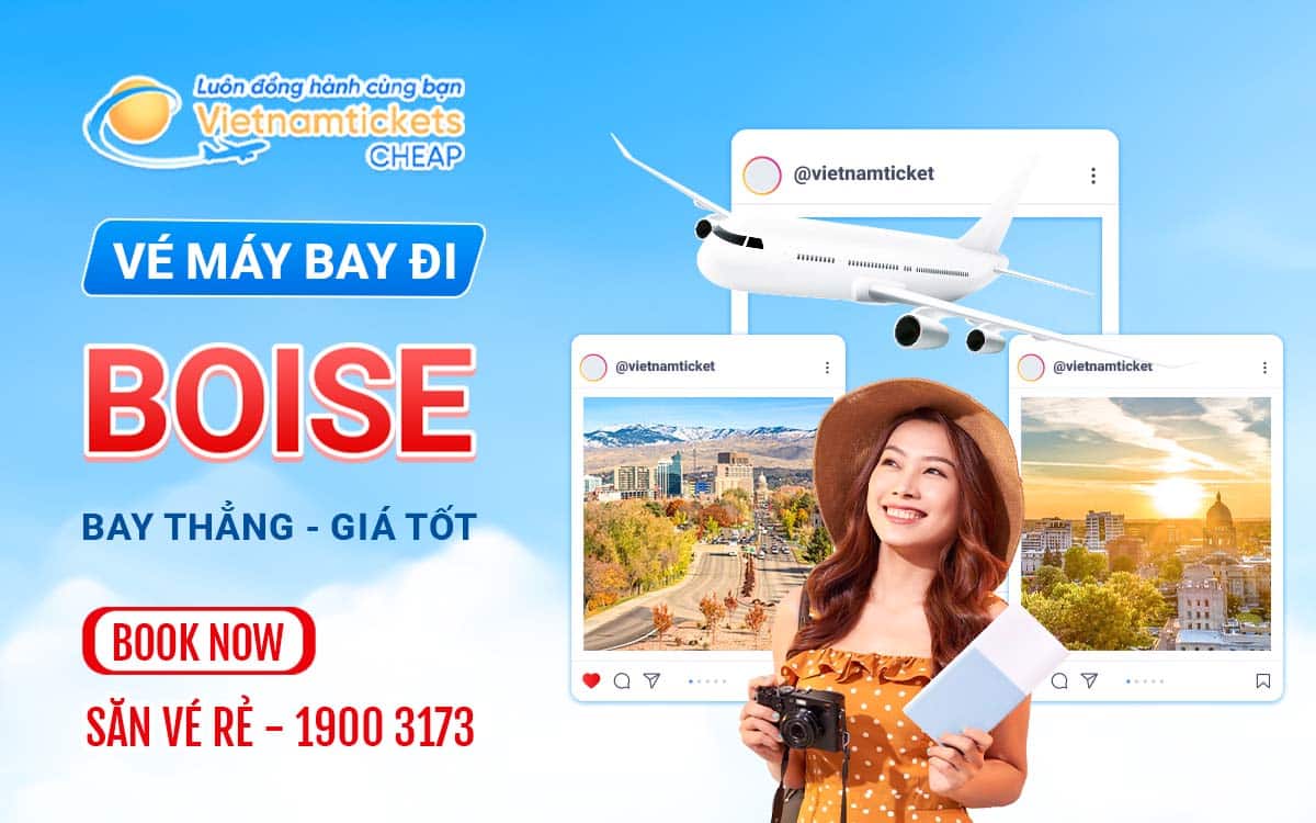 vé đi Boise Vé máy bay đi Boise