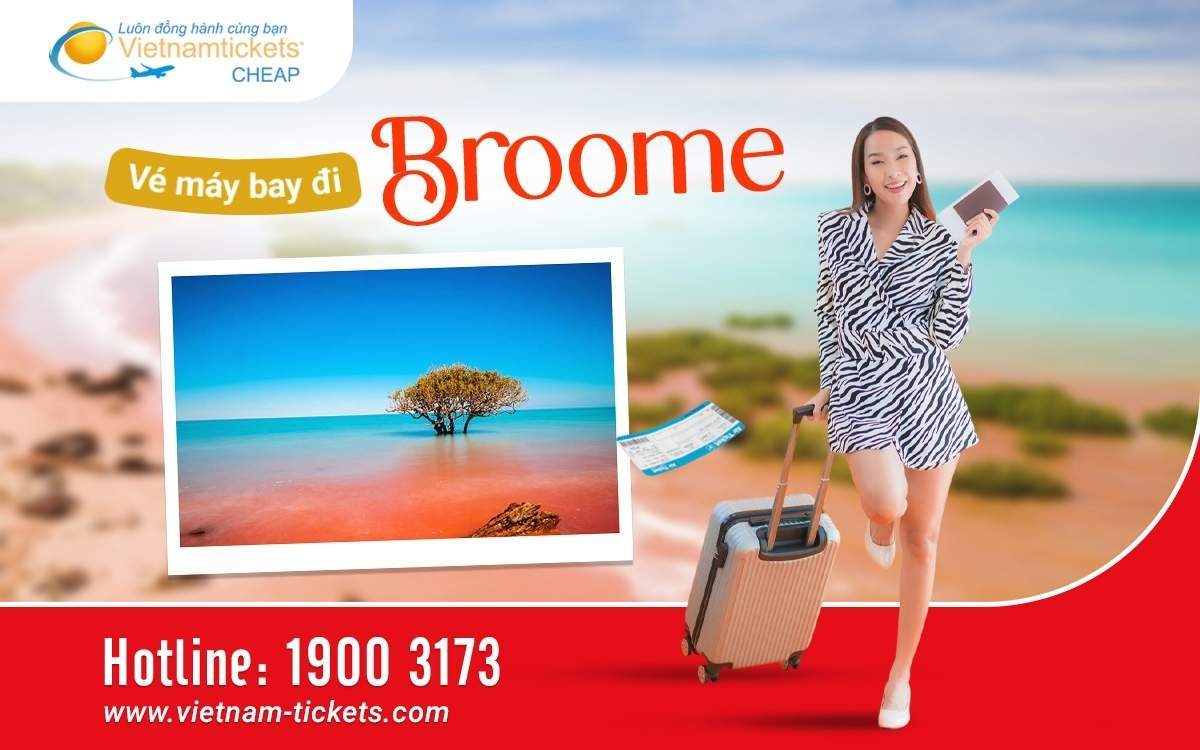 vé máy bay đi Broome