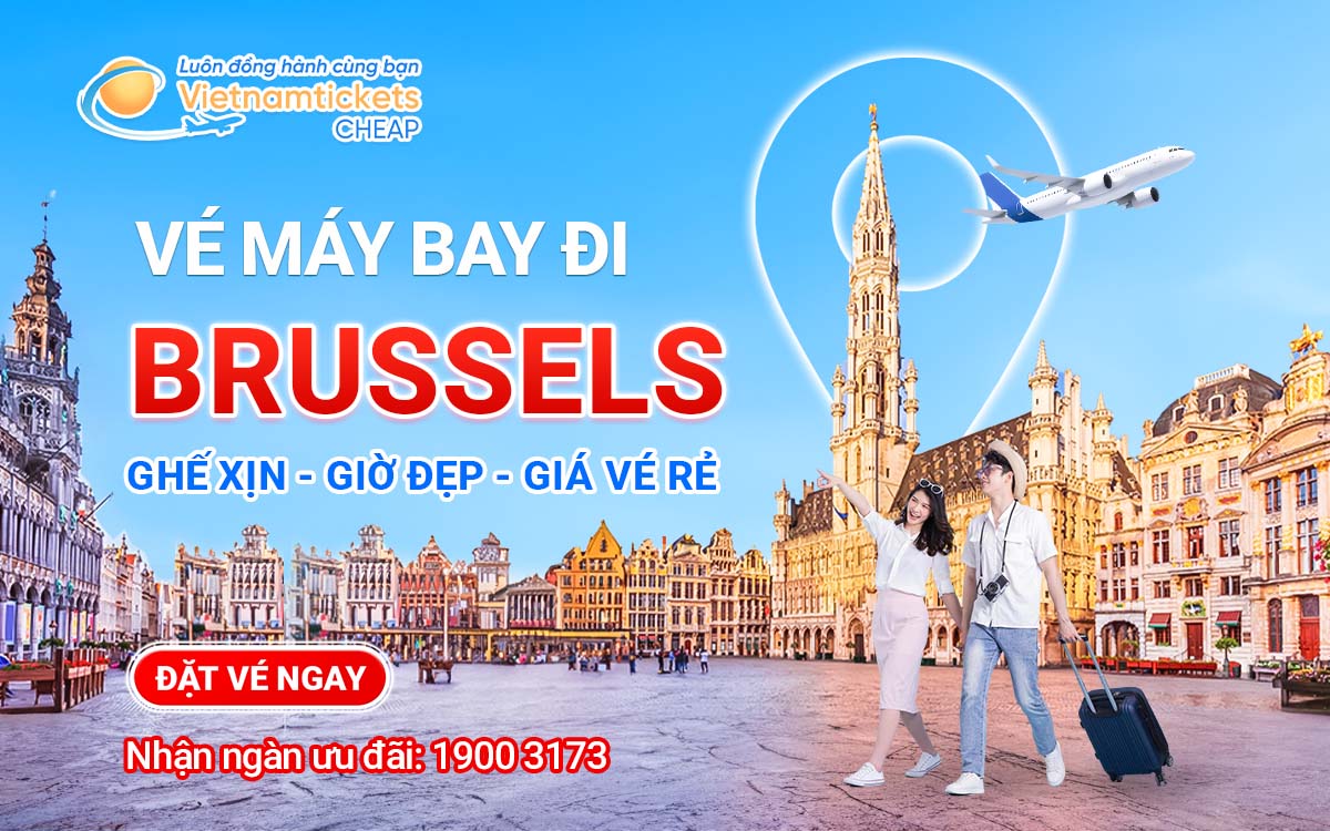vé máy bay đi Brussels