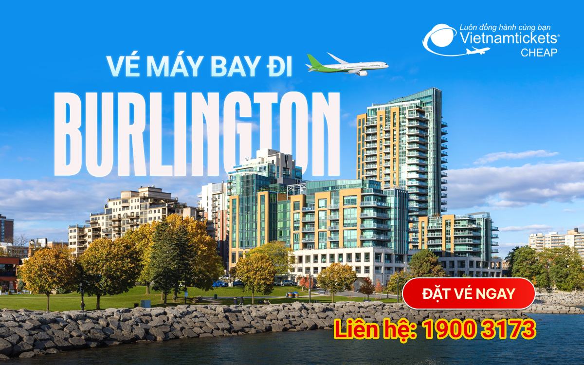 Vé máy bay đi Burlington