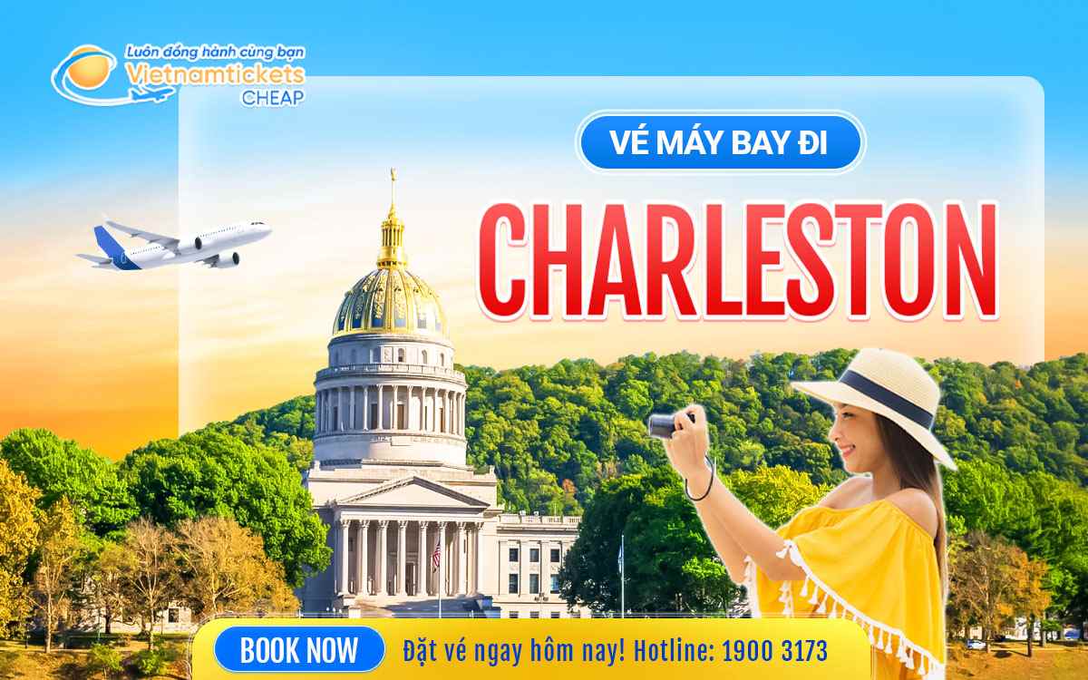 ve may bay di charleston west virginia