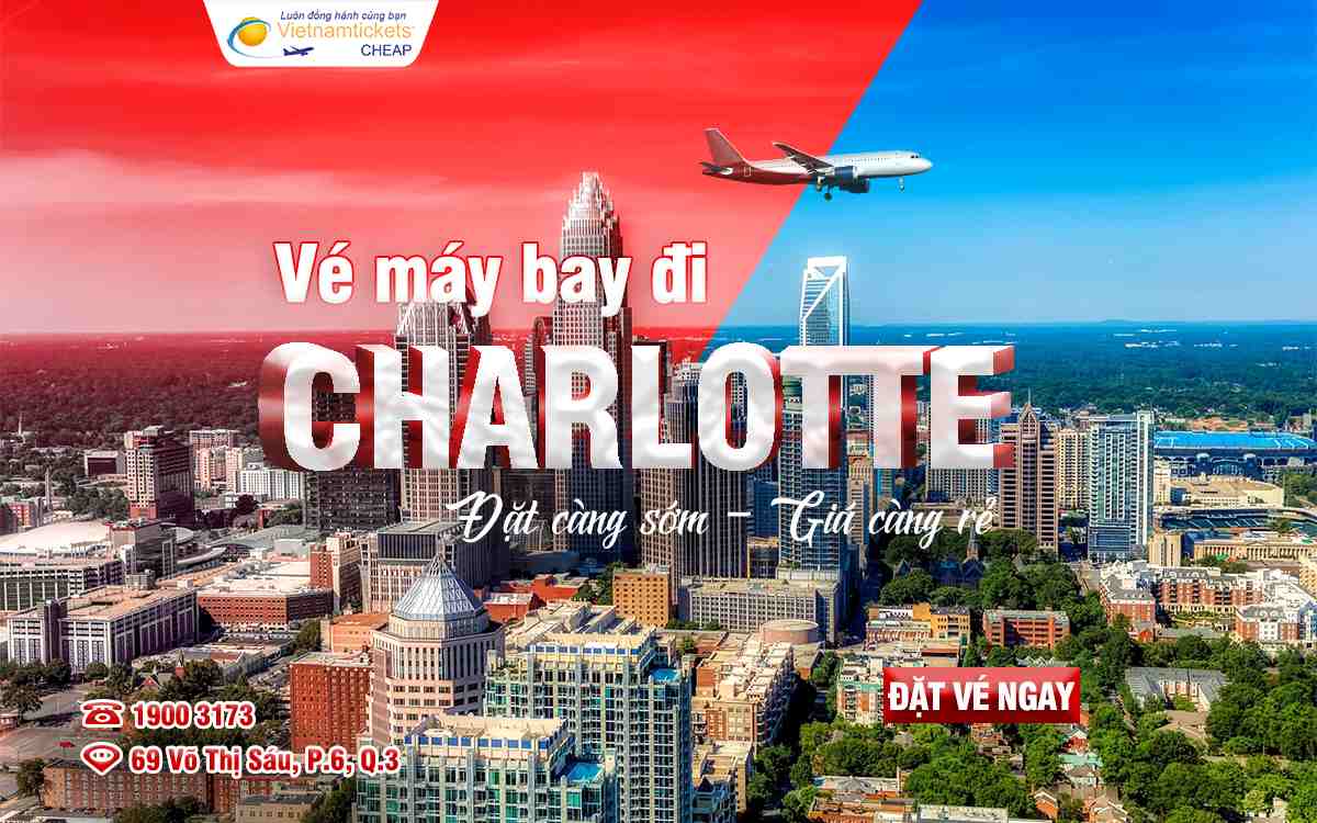 Vé máy bay đi Charlotte