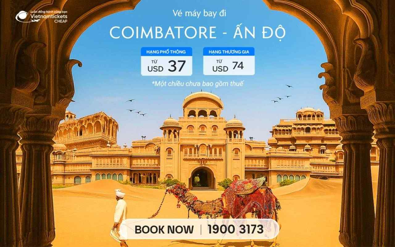 ve may bay di coimbatore