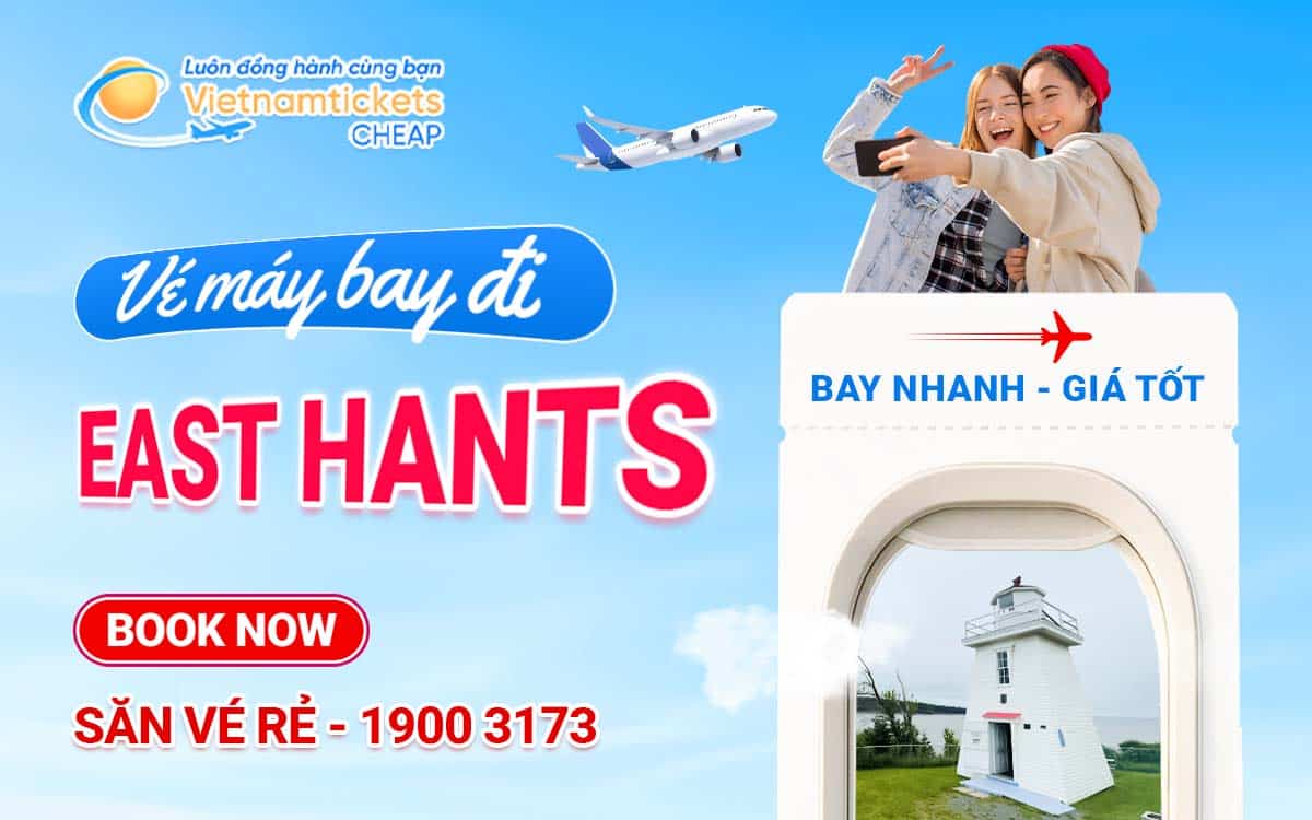 Vé máy bay đi East Hants