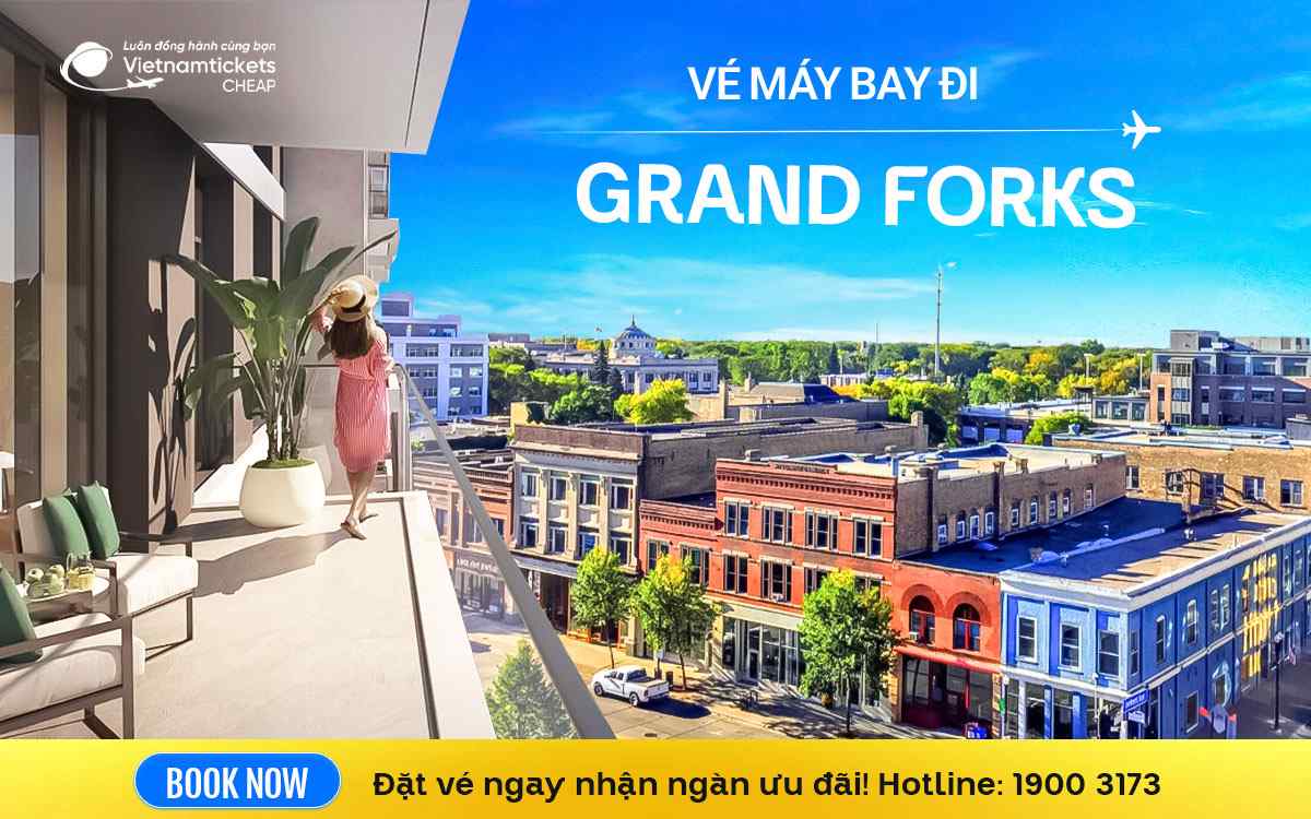 ve may bay di grand forks