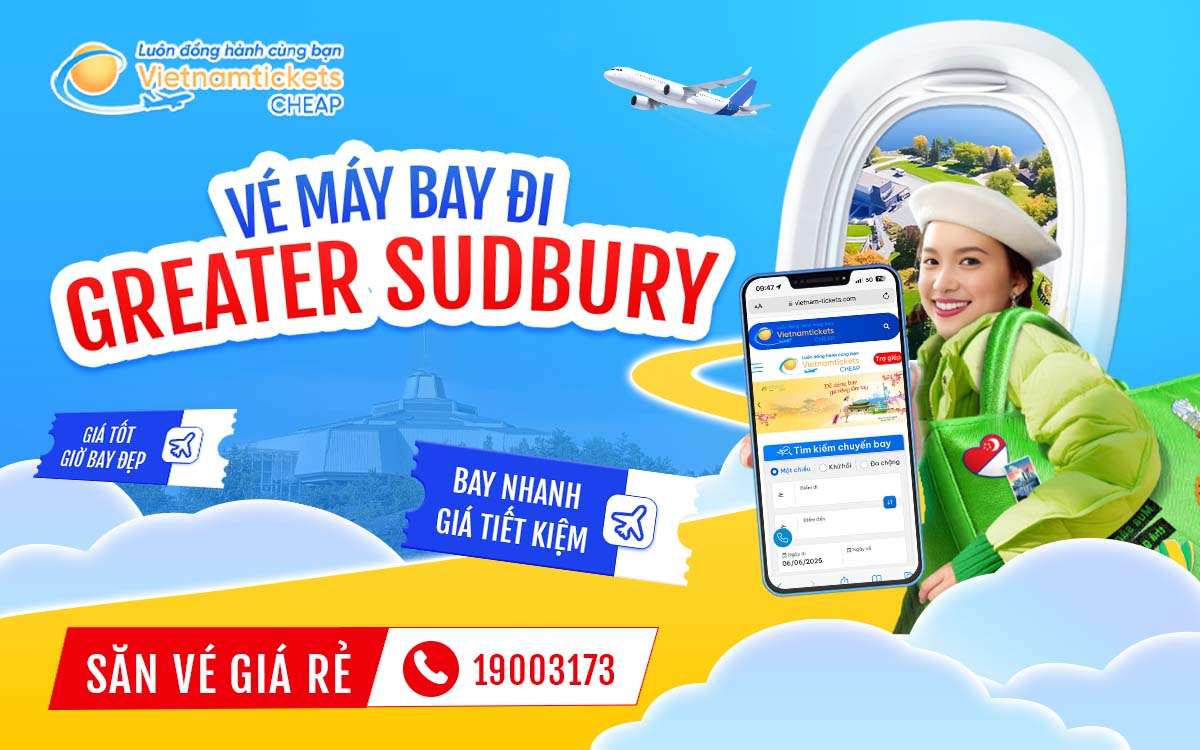vé máy bay đi Greater Sudbury