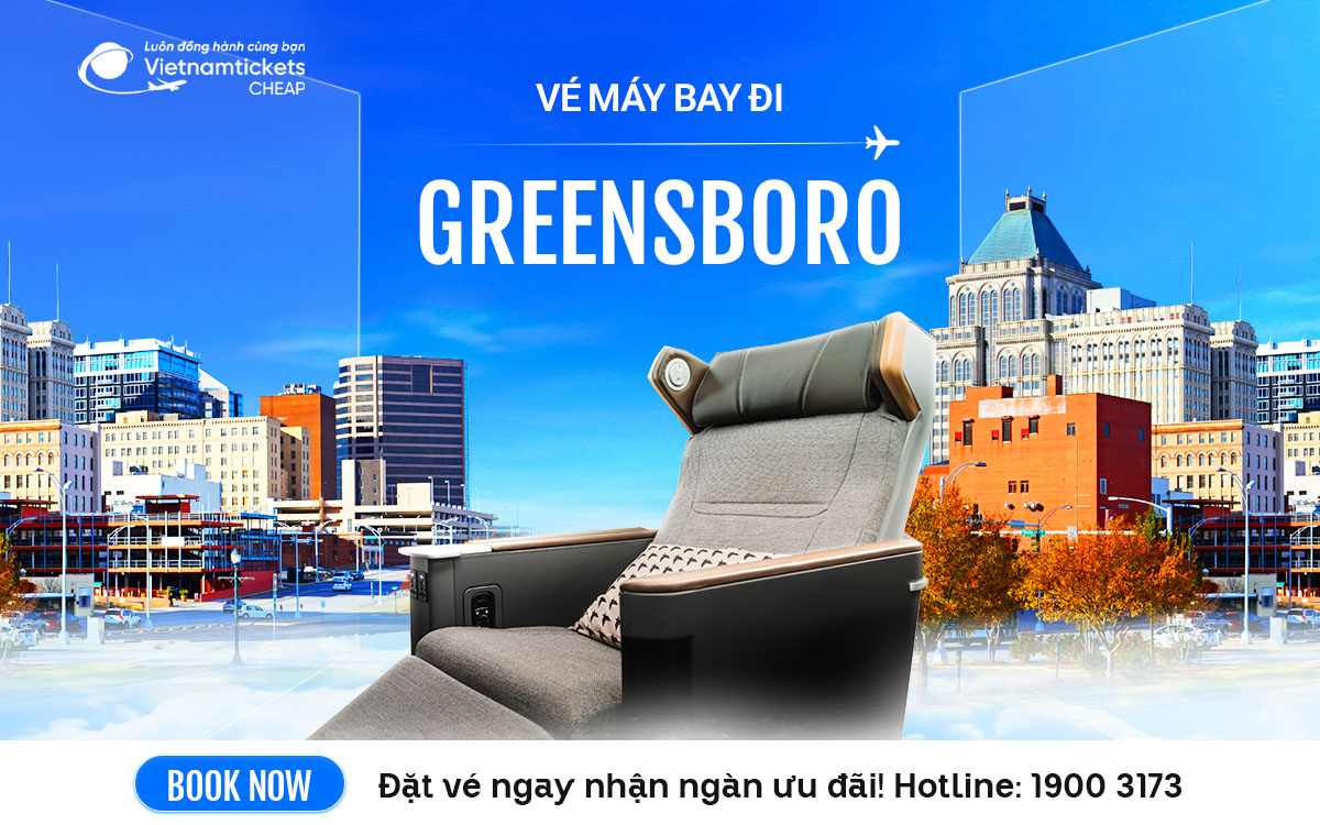 ve may bay di greensboro
