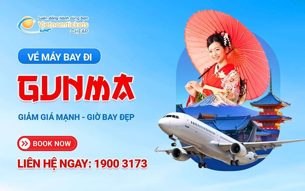 vé máy bay đi Gunma