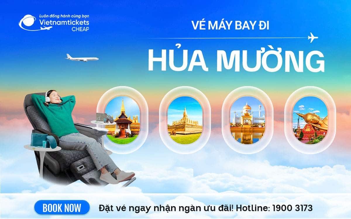 ve may bay di hua muong