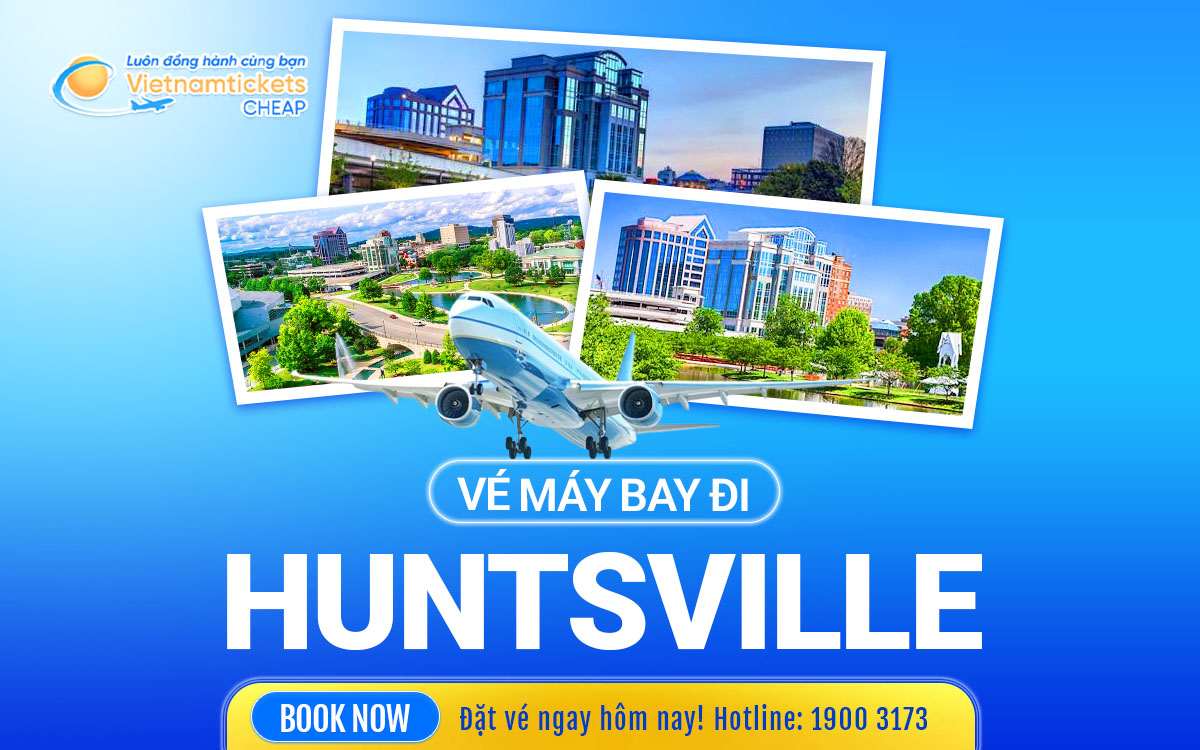 ve may bay di huntsville