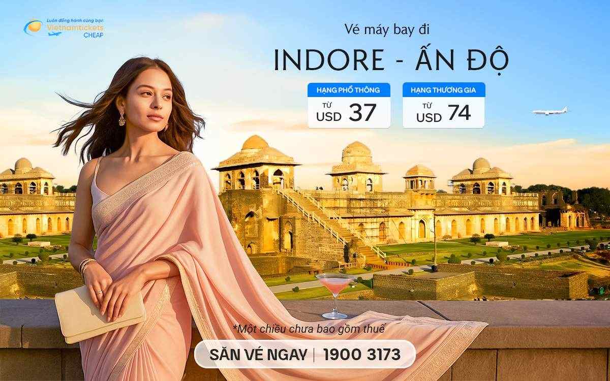 ve may bay di indore