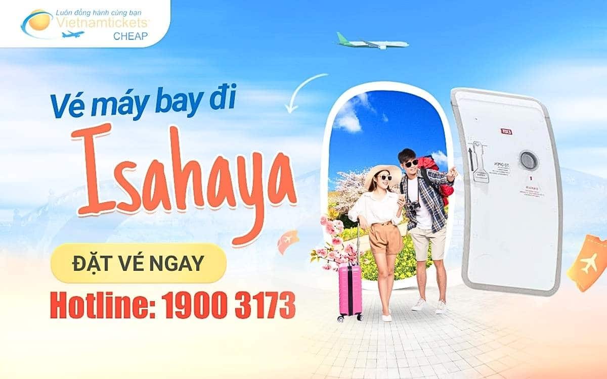 vé máy bay đi Isahaya