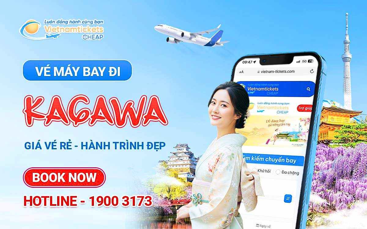 vé máy bay đi Kagawa