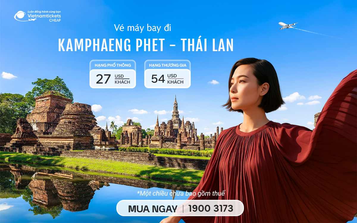 ve may bay di kamphaeng phet