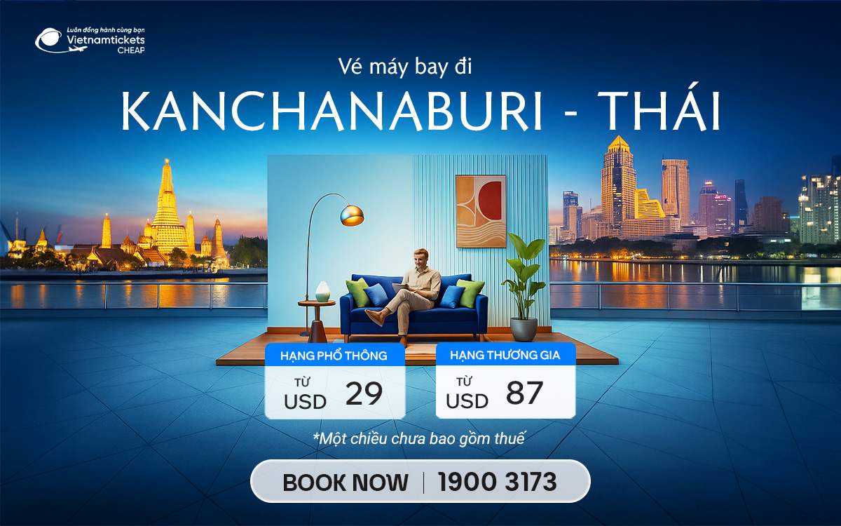 ve may bay di kanchanaburi