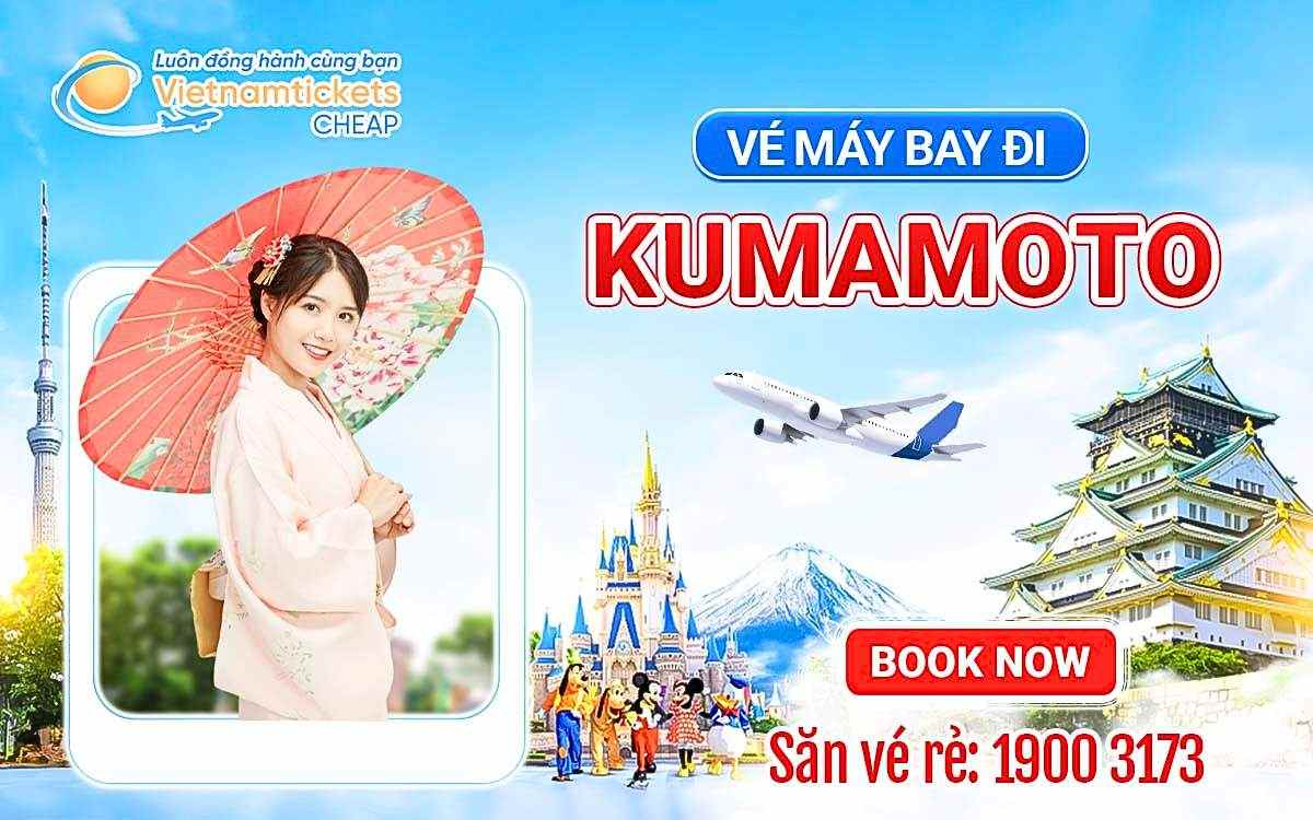 vé máy bay đi Kumamoto
