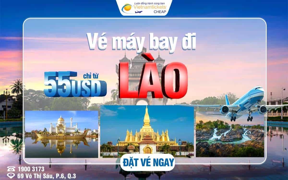 vé máy bay đi Lào