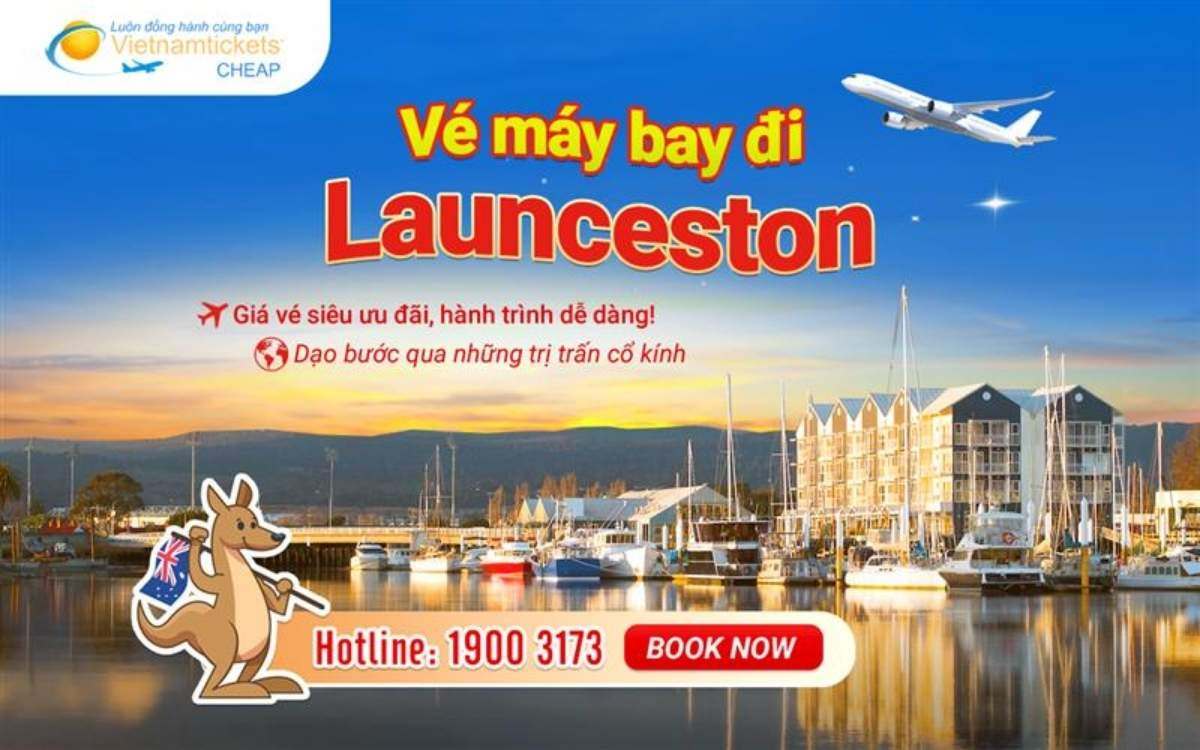 vé máy bay đi Launceston