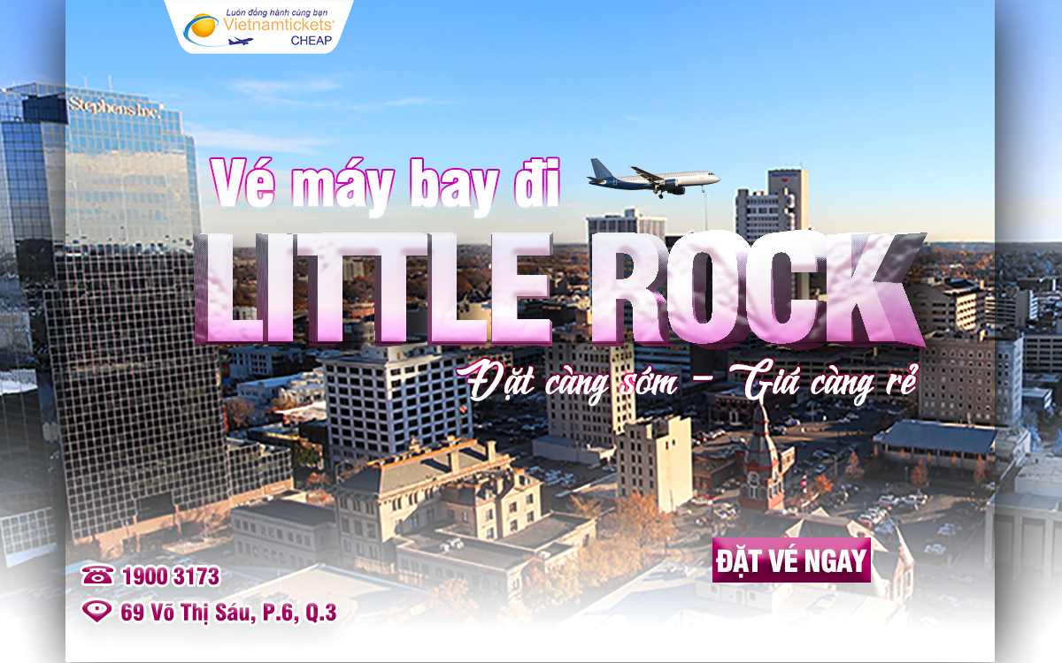 Vé máy bay đi Little Rock