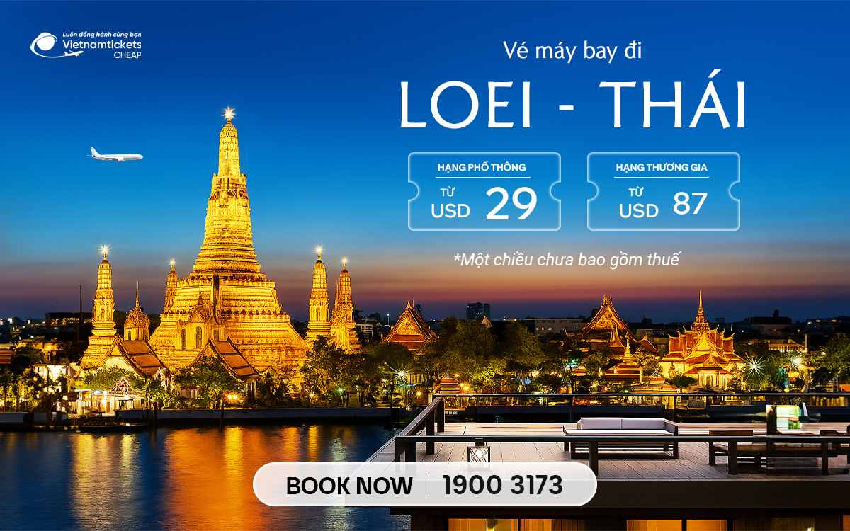 ve may bay di loei