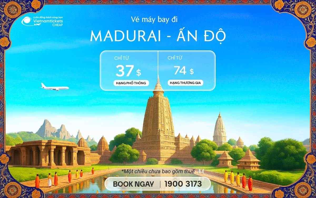 ve may bay di madurai