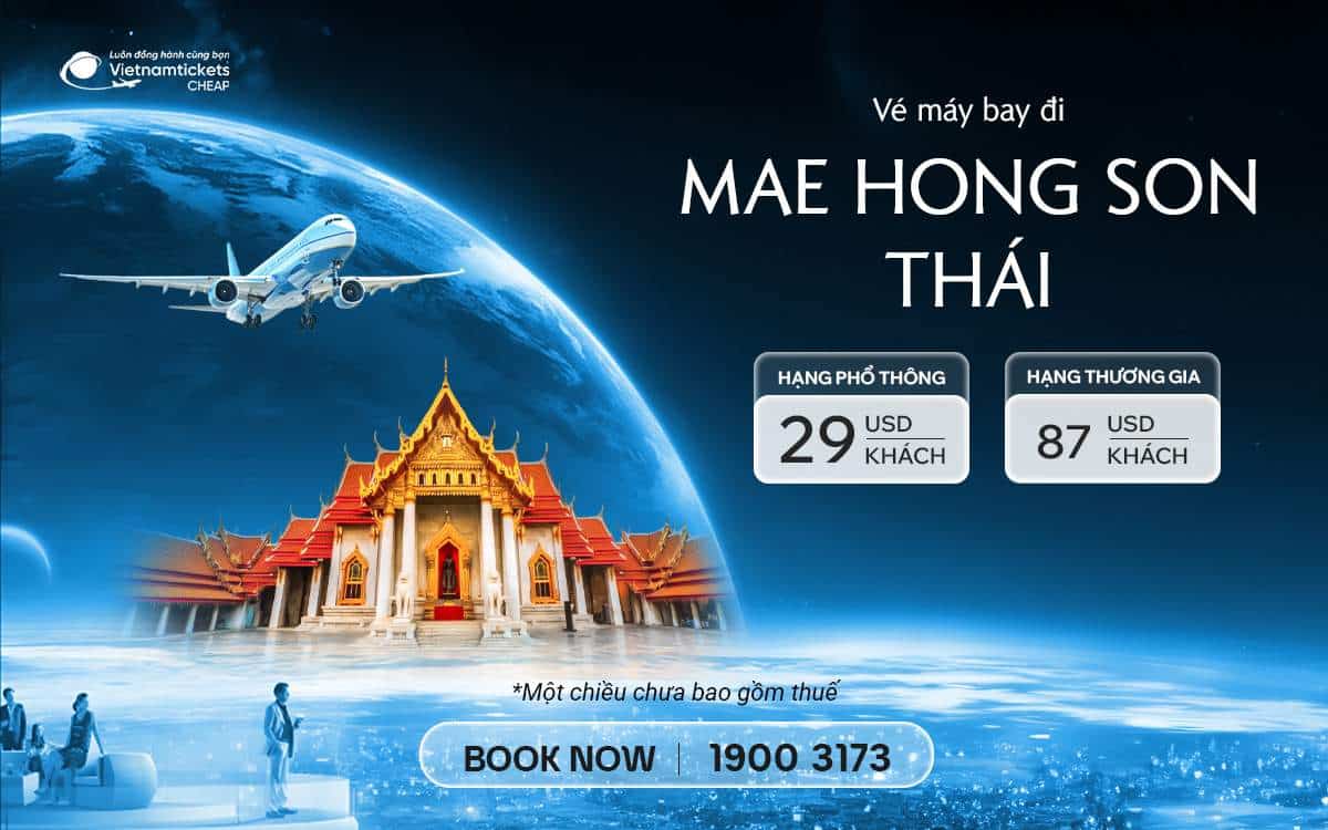 ve may bay di mae hong son