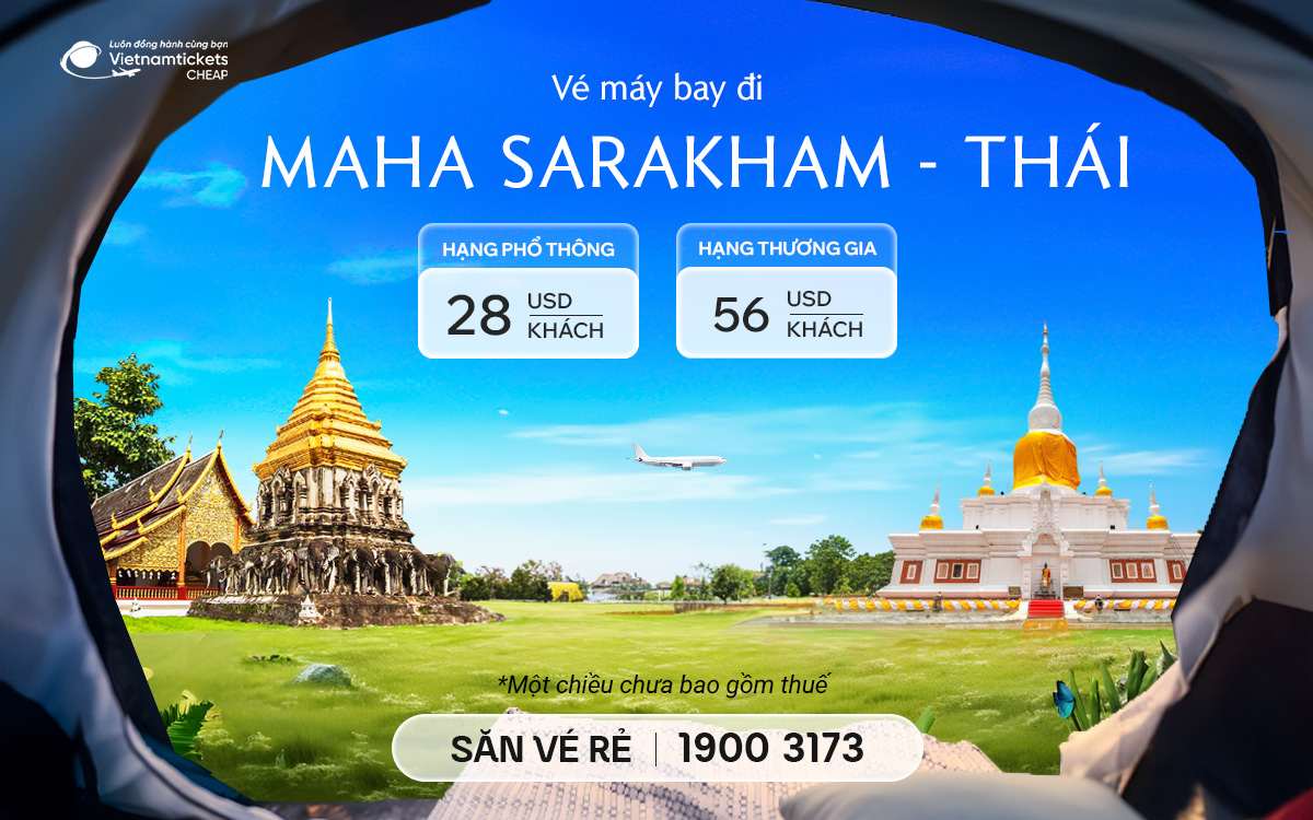 ve may bay di maha sarakham