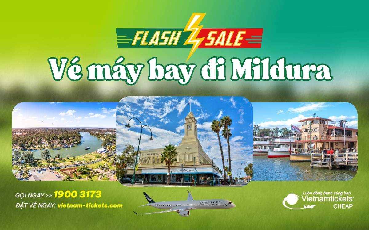 Vé máy bay đi Mildura