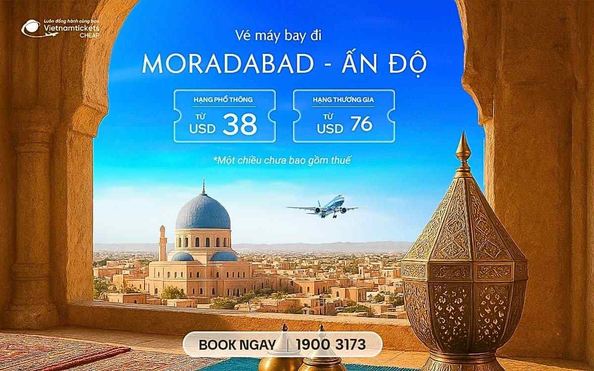 ve may bay di moradabad