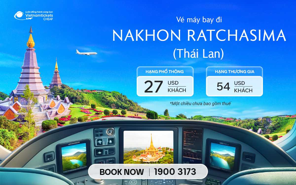 ve may bay di nakhon ratchasima