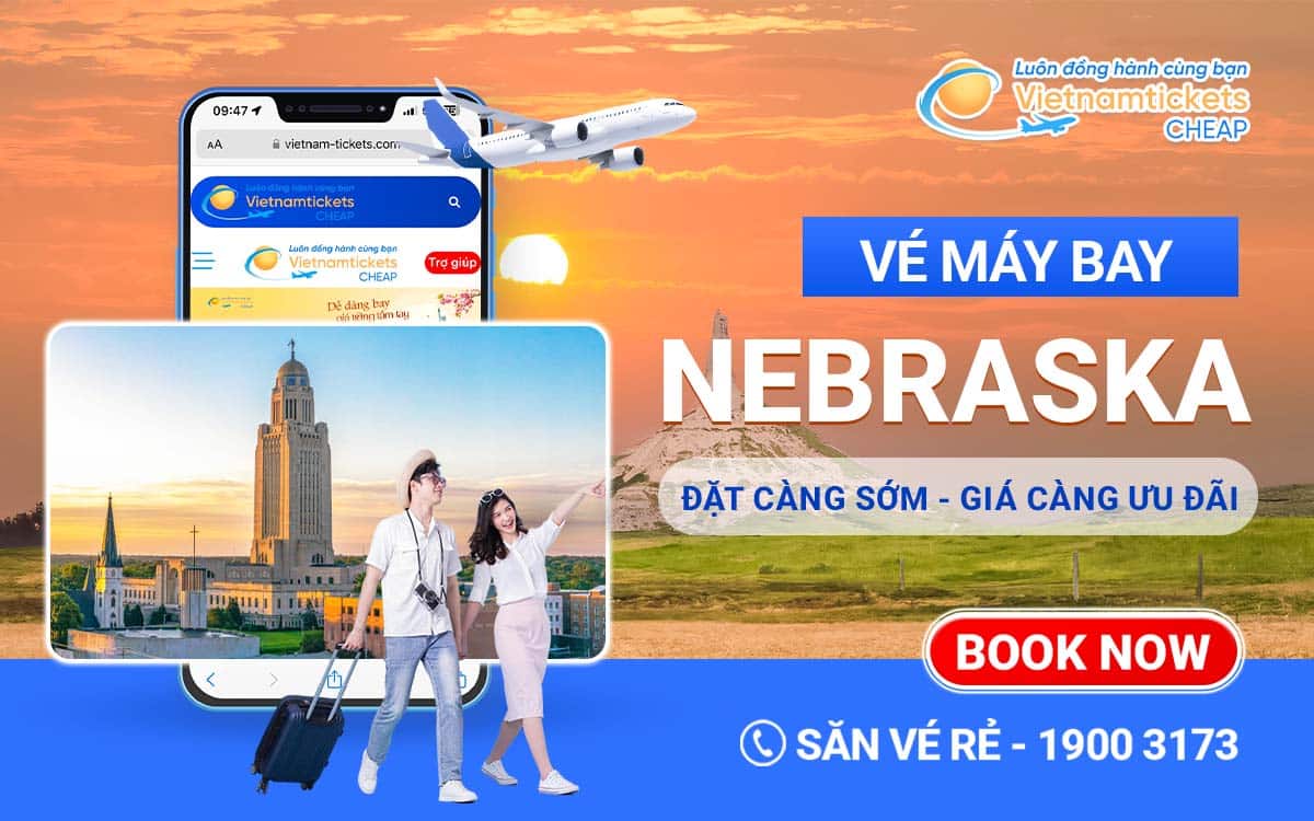 vé máy bay đi Nebraska